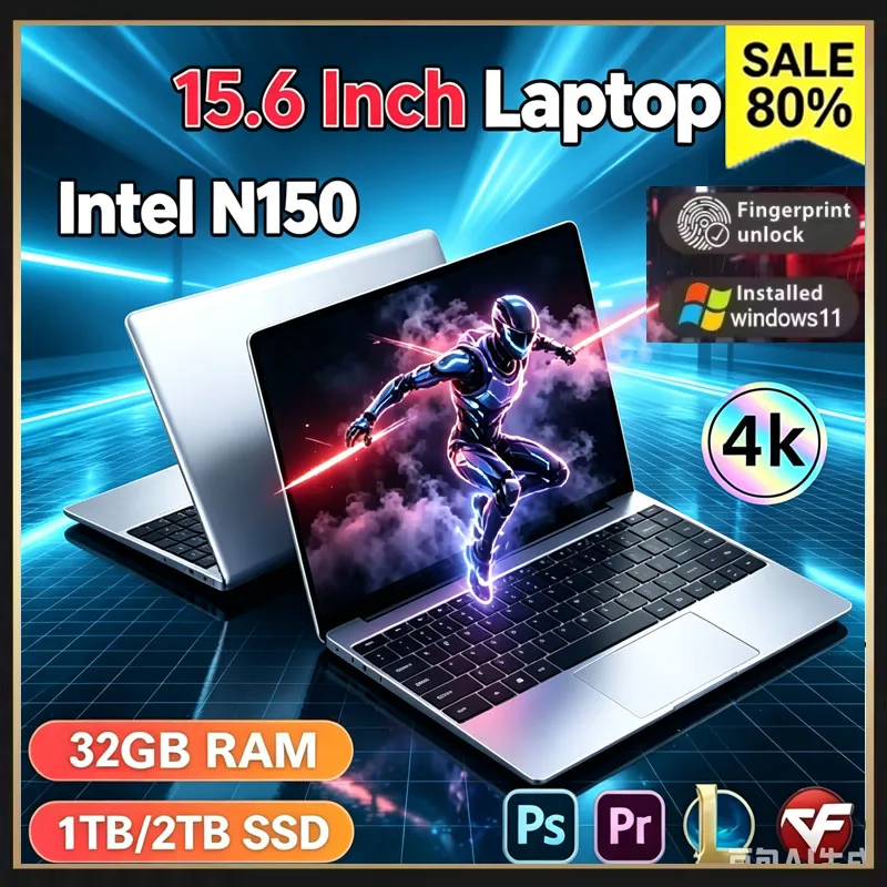 Ssd 2Tb - Ordinateur portable fin et portable 15,6