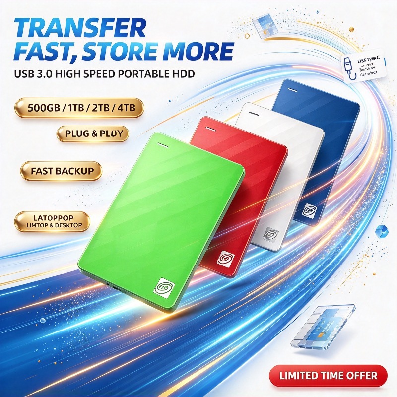 Ssd 500Gb - Disque dur externe portable neuf, format